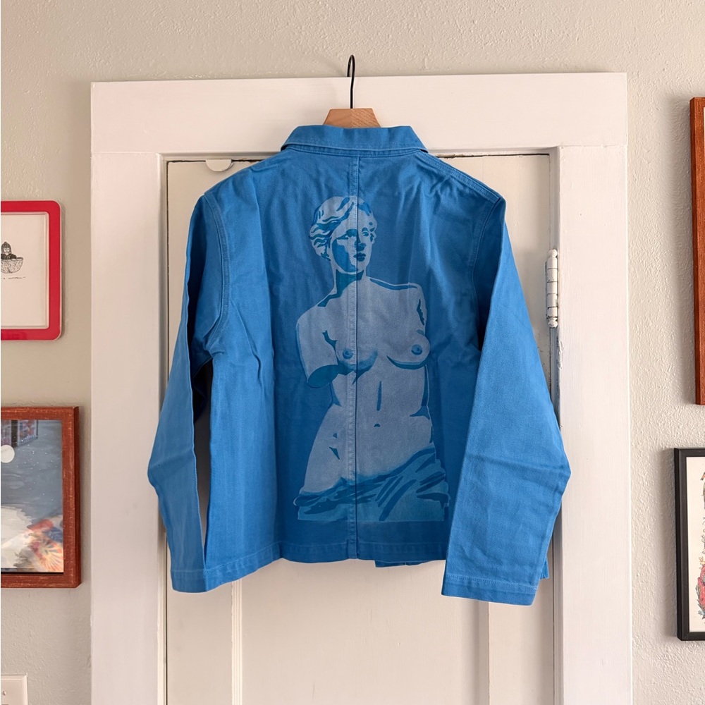 Big Bud Press Cornflower Blue w/Graphic Work Jacket Small